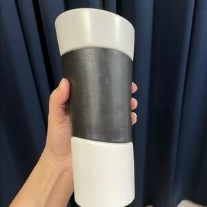 Starbucks white and black ceramic 14 oz